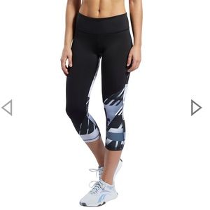 NWT Reebok Crossfit Tight 3/4 Pant-Sterling Grey